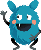 Bazgrak Chlapek postać z serii książeczek marki Kapitan Nauka